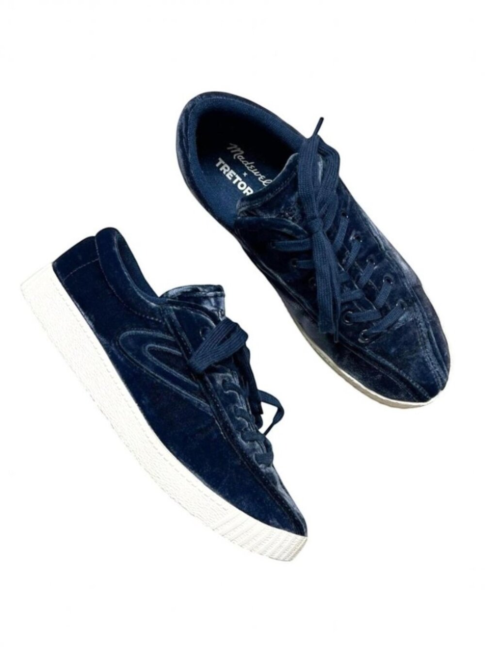 Madewell x Tretorn Nylite Plus Sneakers in Blue Velvet